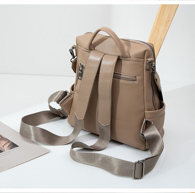 Women’s PU Leather Shoulder-Backpack