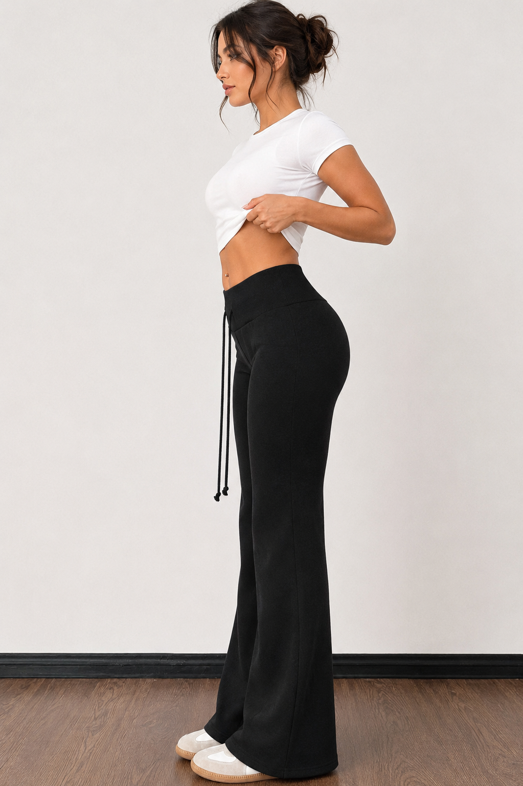 Women’s Fleece-Lined Wide-Leg Pants