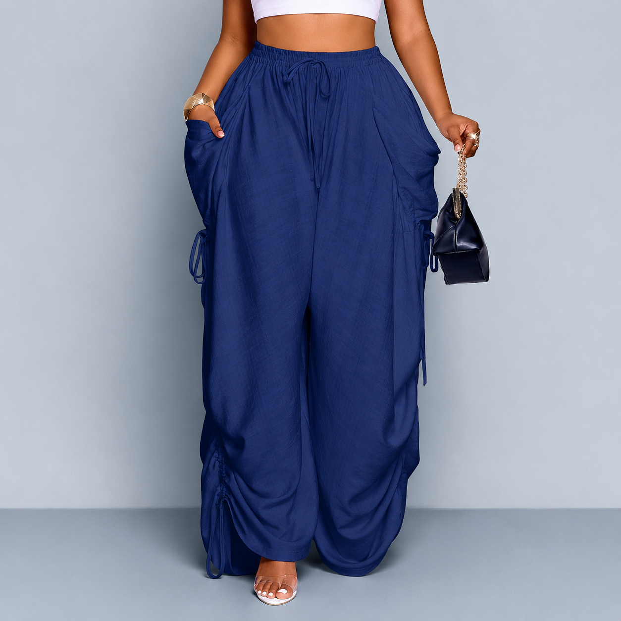 Women’s Relaxed Wide Leg Cargo Pant