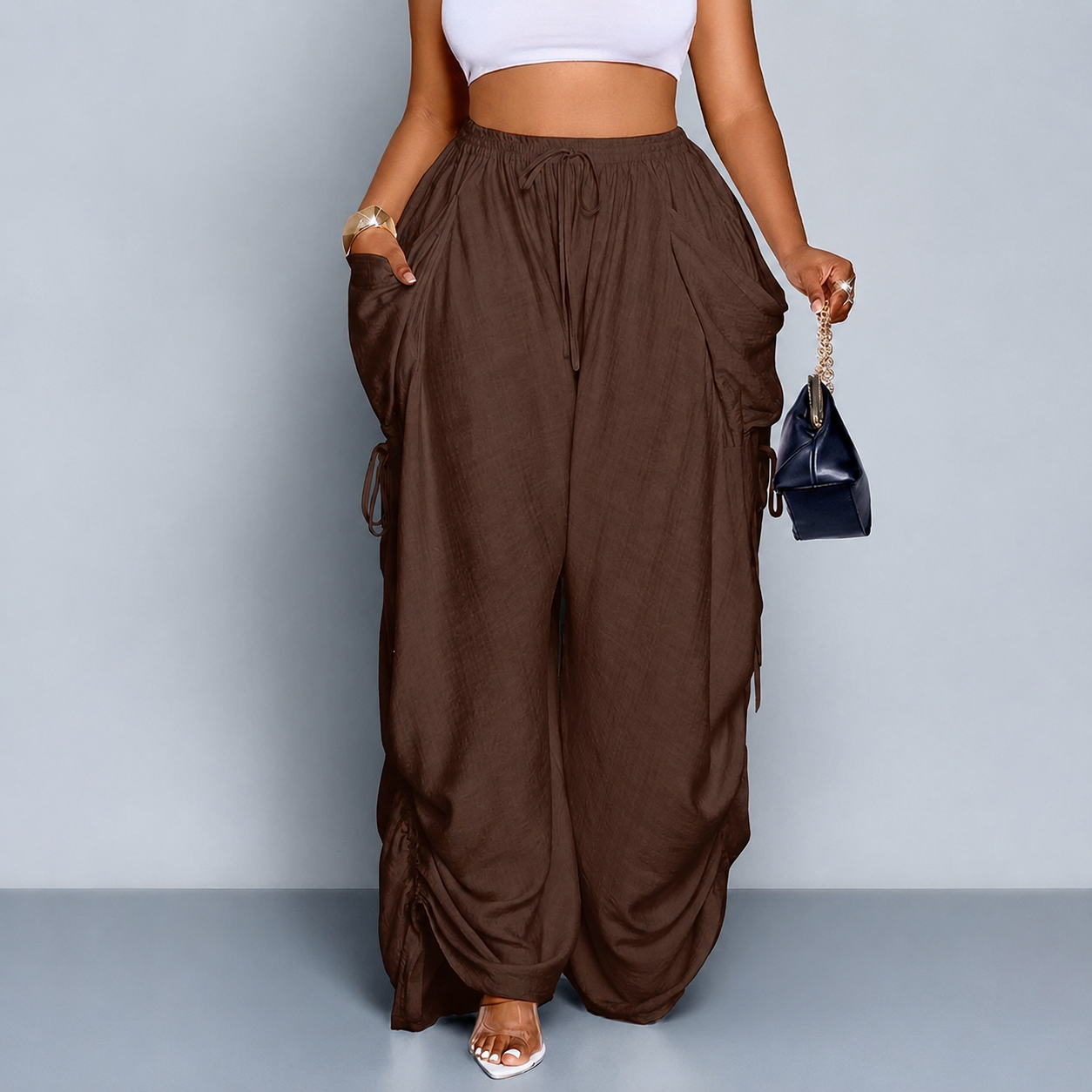 Women’s Relaxed Wide Leg Cargo Pant