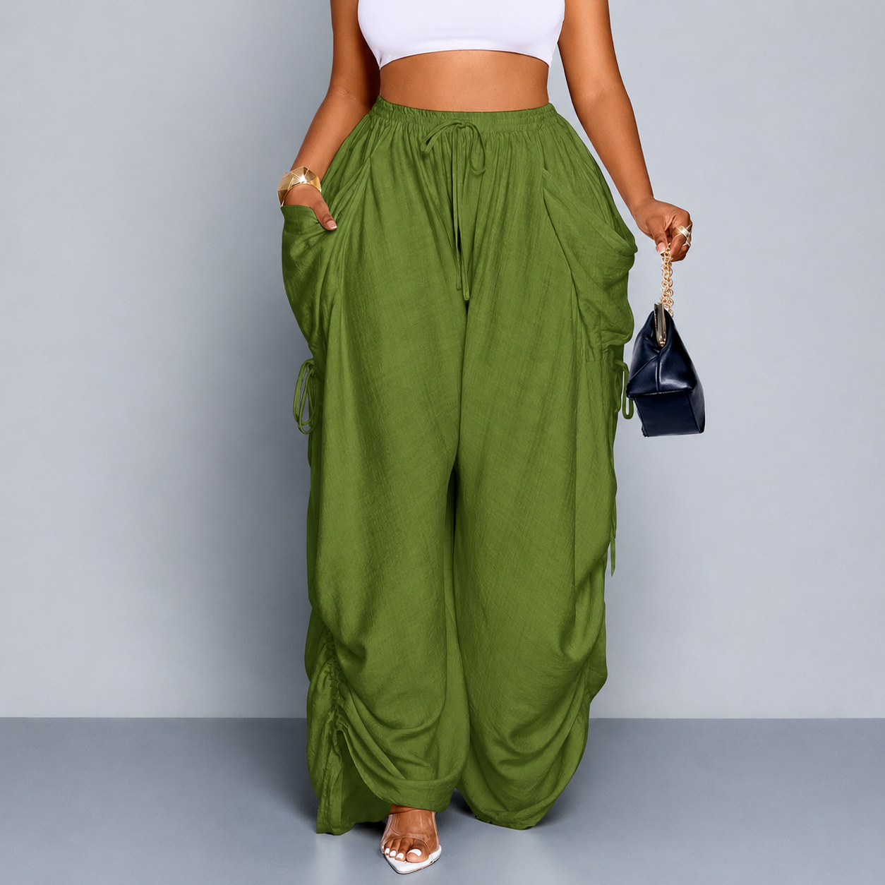 Women’s Relaxed Wide Leg Cargo Pant