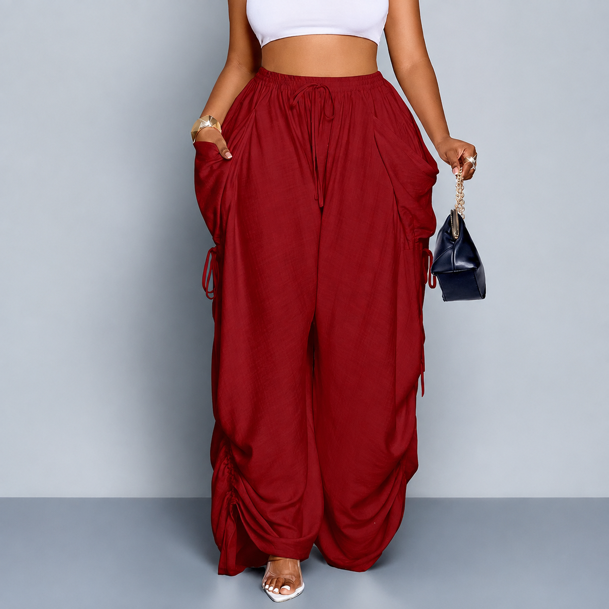 Women’s Relaxed Wide Leg Cargo Pant