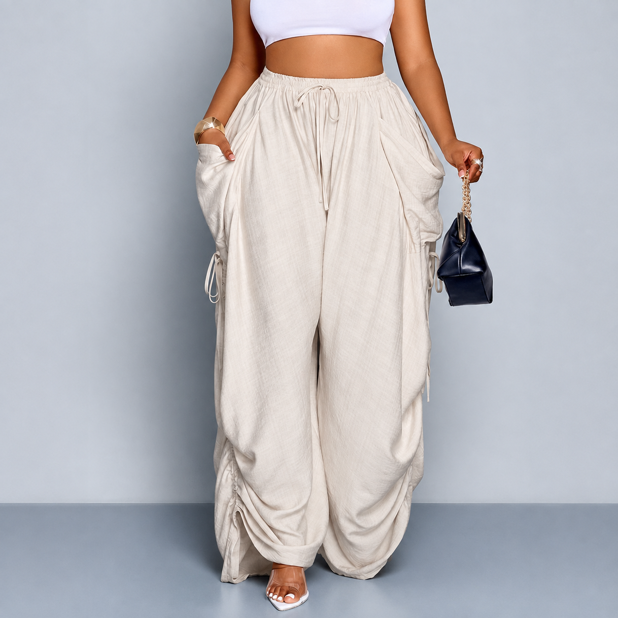 Women’s Relaxed Wide Leg Cargo Pant