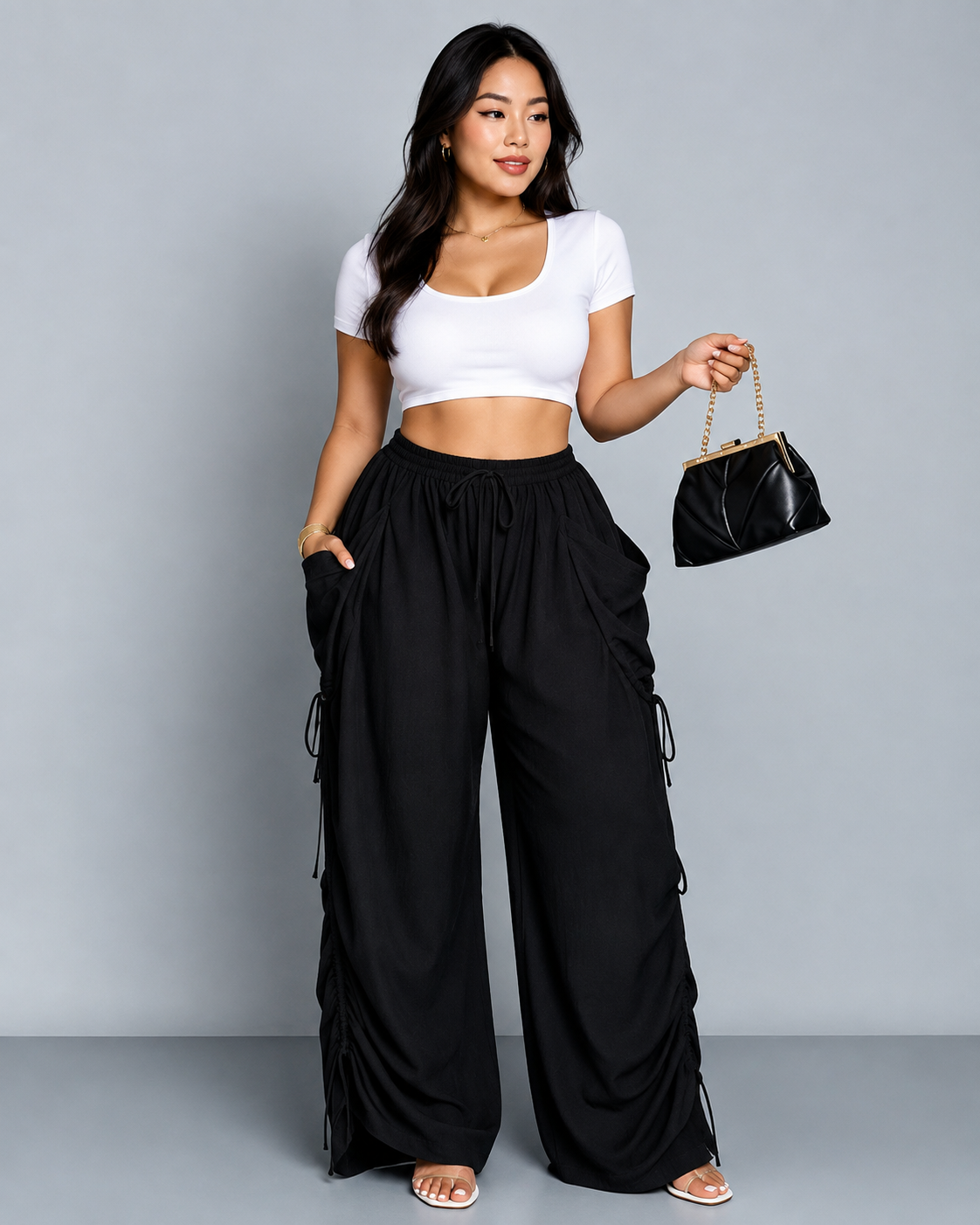 Women’s Relaxed Wide Leg Cargo Pant