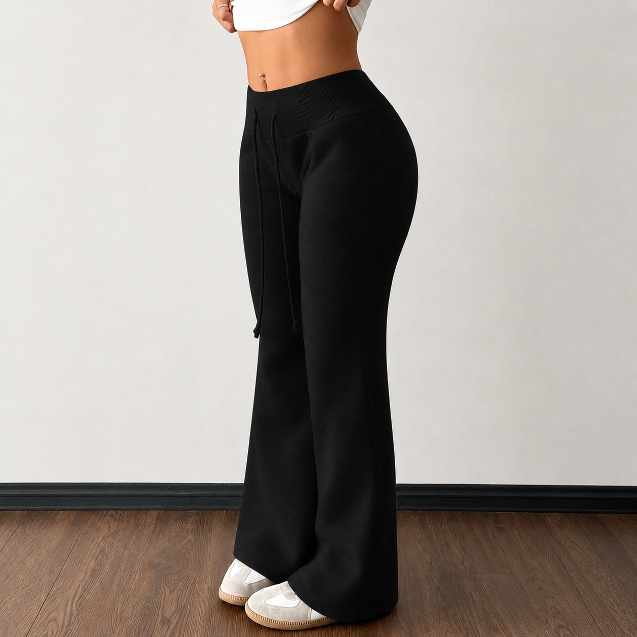 Women’s Fleece-Lined Wide-Leg Pants