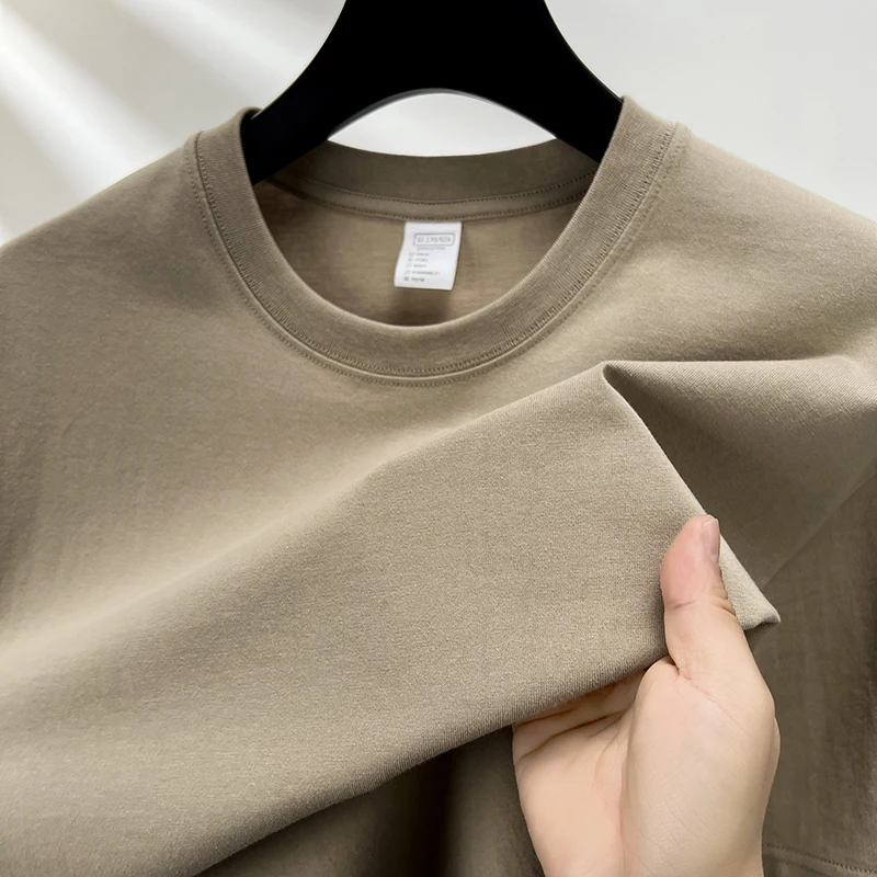 CloudSoft Luxe Tee – Ultra Soft Light T-Shirt -Khaki