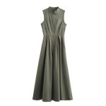 Olive Grace Zip-Front Dress