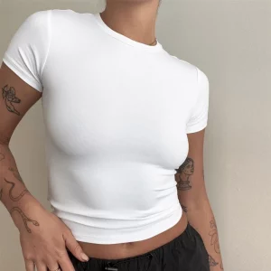 SculptFit Summer Knit Tee – Slim & Breathable